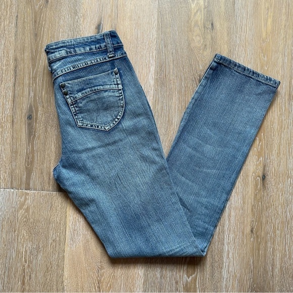 Bluecrush Denim Straight Leg Blue Jeans - Size 7 - Picture 4 of 12
